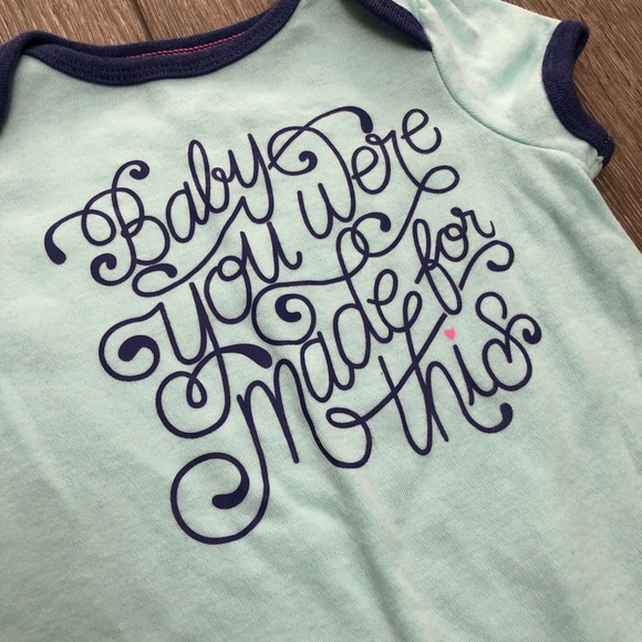 CLOUD ISLAND SHORT SLEEVE ROMPER BLUE 3-6MO - Picture 2 of 6